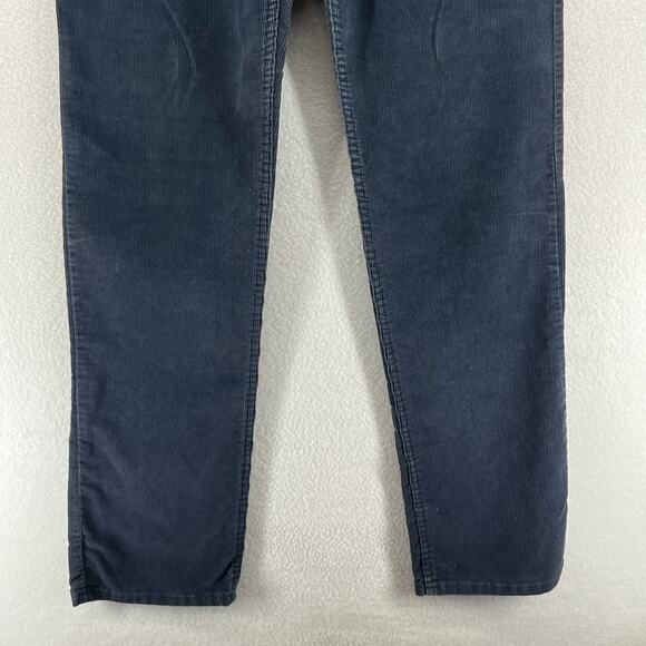 LEVIS 519 Pants Mens 34x36 80s Corduroy Straight Leg Cotton Blue USA VTG - Picture 11 of 14